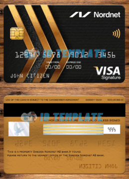 Sweden Nordnet AB Bank Card