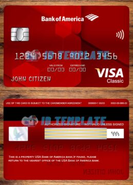 Bank of America Visa Classic Card
