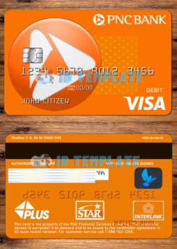 PNC Bank Visa Debit Card