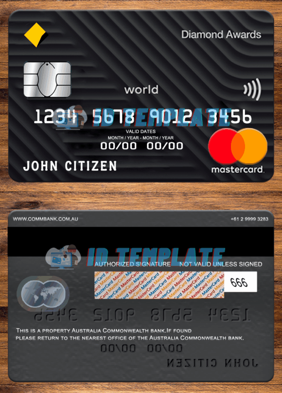Australia Commonwealth Bank Mastercard