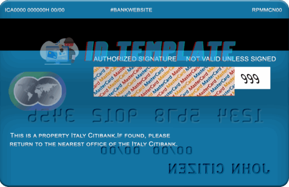 Italy Citibank Mastercard