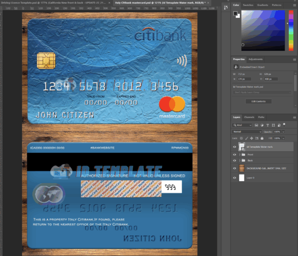 Italy Citibank Mastercard