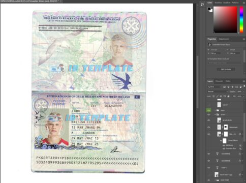UK Passport Template