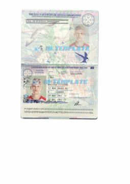 UK Passport Template
