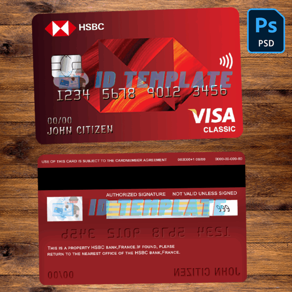 France HSBC Visa Classic Card