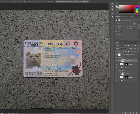 Wisconsin New Driving license 2