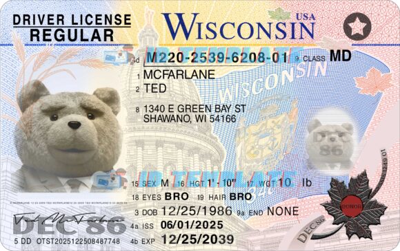 Wisconsin New Driving license 5
